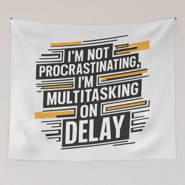 Item preview, Productive Procrastination: Typography Design for Father's Day designed and sold by HahaHandlesHub.