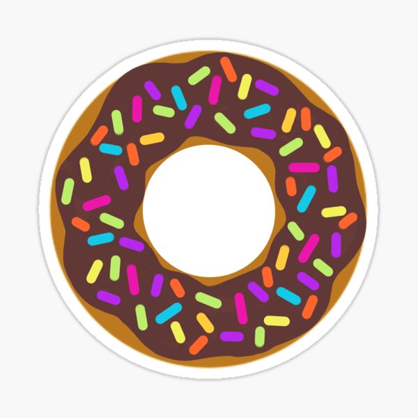 Item preview, Chocolate donut designed and sold by OnlyStickersEle.
