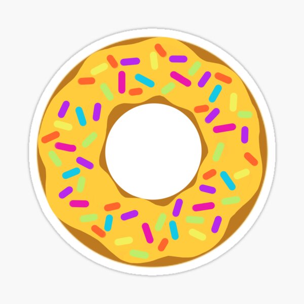 Item preview, vanilla donut designed and sold by OnlyStickersEle.