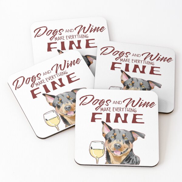 Item preview, Dogs and wine make everything fine Beauceron designed and sold by GoodyPaws.
