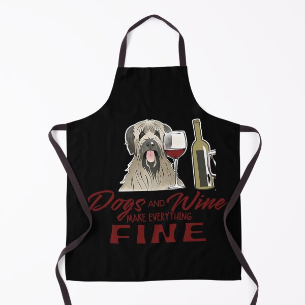 Item preview, Dogs and wine make everything fine Briard designed and sold by GoodyPaws.