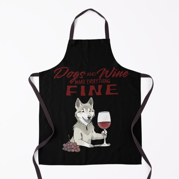 Item preview, Dogs and wine make everything fine czechoslovakian wolfdog designed and sold by GoodyPaws.