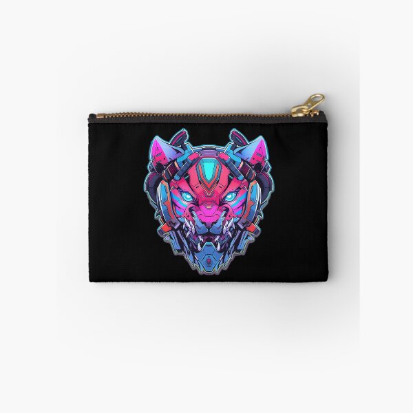 Item preview, CyberTiger - Futuristic big Cat With Headphones and Visor in a Vibrant Digital Illustration designed and sold by Reichcorp.