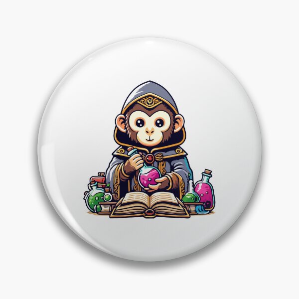 Item preview, Alchemist Monkey: Mystical Potions and Ancient Scrolls designed and sold by Akioos.