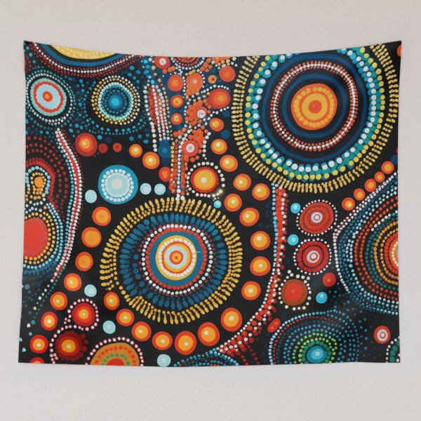 Item preview, Aboriginal Inspired Dot Art - Kabi Kabi Sunset designed and sold by GrinGalore.