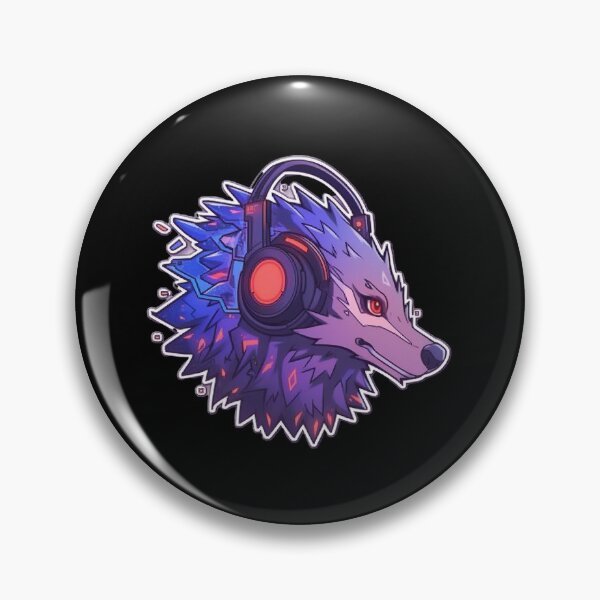 Item preview, CyberHedghog - Futuristic porkupine With Headphones and Visor in a Vibrant Digital Illustration designed and sold by Reichcorp.