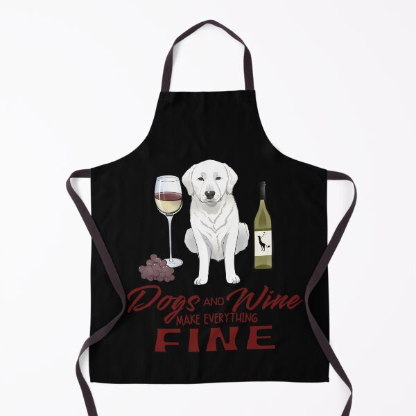 Item preview, Dogs and wine make everything fine akbash dog designed and sold by GoodyPaws.