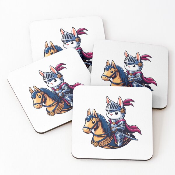 Item preview, Valiant Rabbit Knight: Epic Bunny on Noble Steed designed and sold by Akioos.