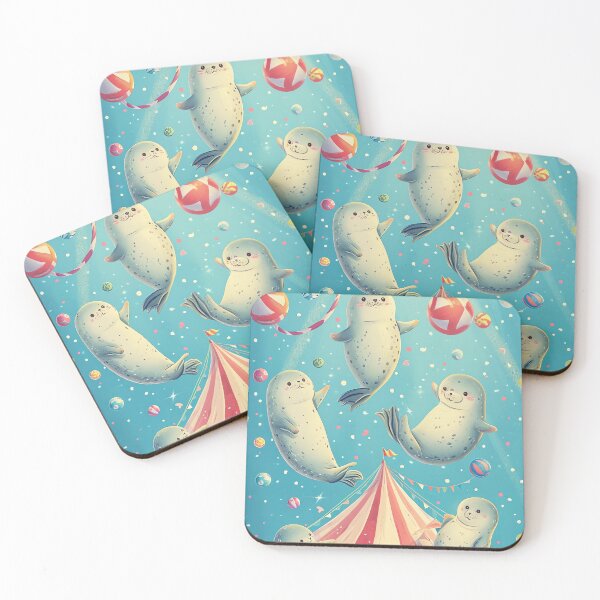Item preview, Circus Seals designed and sold by cute-animals99.