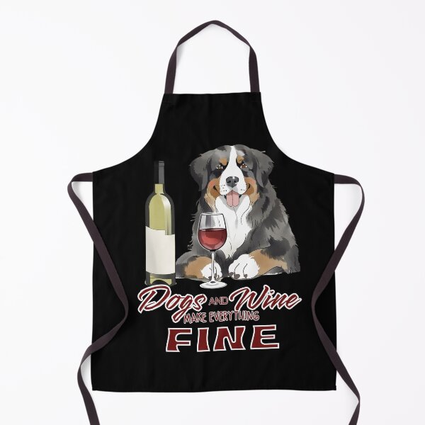 Artikelvorschau, Hunde und Wein machen alles gut Berner Sennenhund entworfen und verkauft von GoodyPaws.