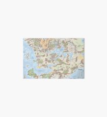 Map of Faerun 3E Art Board