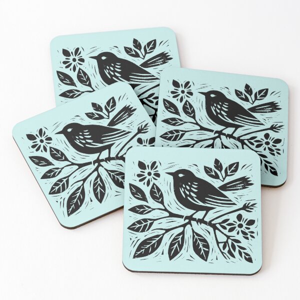 Item preview, Lino Cut Bird designed and sold by Texterns.