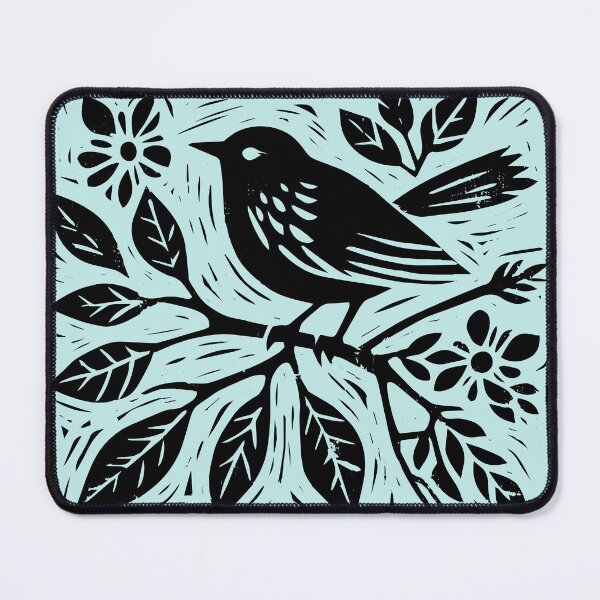 Item preview, Lino Cut Bird designed and sold by Texterns.