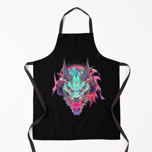 Item preview, CyberDragon - Futuristic Cyberpunk Dragon With Headphones and Visor in a Vibrant Digital Illustration designed and sold by Reichcorp.