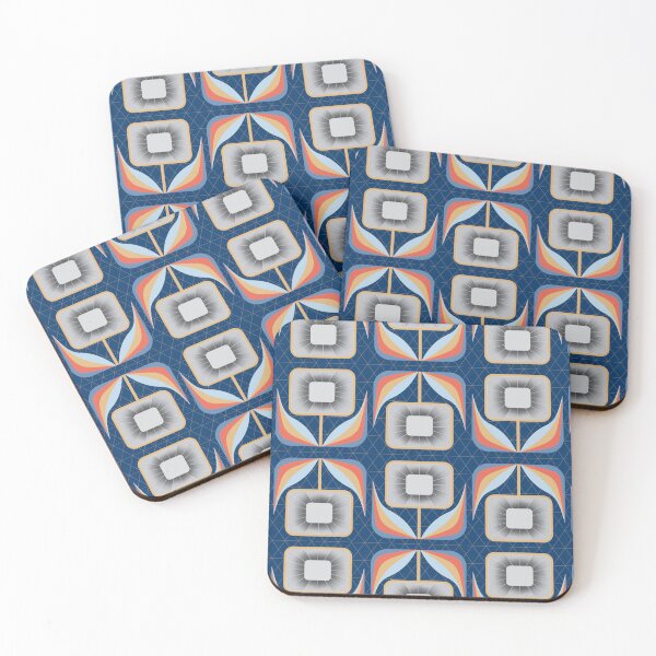 Item preview, FLOWER EUPHORIA - Navy [larger] designed and sold by Carina Parry Studios.