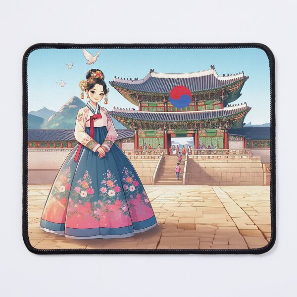 Item preview, beautiful woman in hanbok(한복) designed and sold by lovelybong.