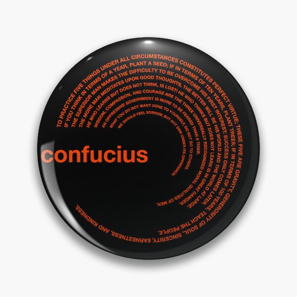 Item preview,  Confucius famous quotes poster [orangered] designed and sold by CMYKStudio.