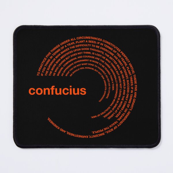 Item preview,  Confucius famous quotes poster [orangered] designed and sold by CMYKStudio.