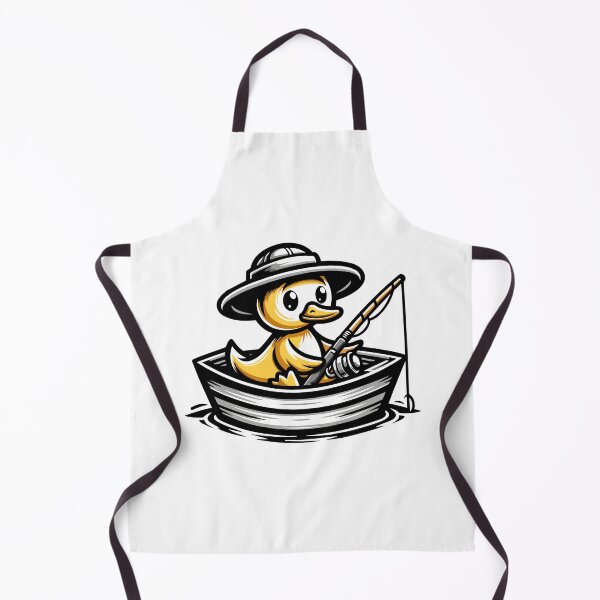 Item preview, Fishing Adventure Duck - Playful Duckling Fisherman designed and sold by Akioos.