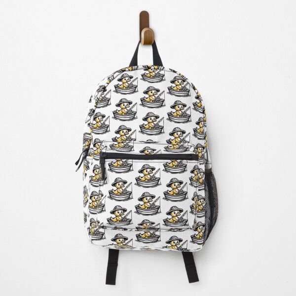 Item preview, Fishing Adventure Duck - Playful Duckling Fisherman designed and sold by Akioos.