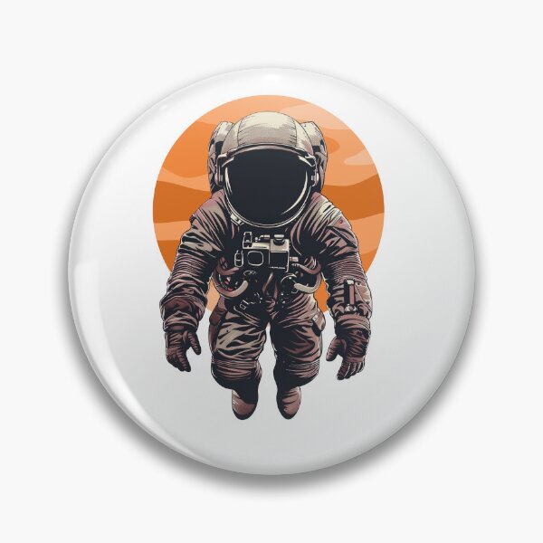 Item preview, Retro Space Explorer - Astronaut and Orange Sunset Design designed and sold by Lobory.