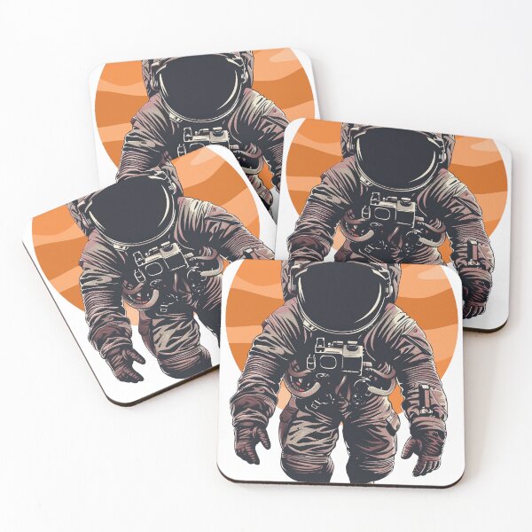 Item preview, Retro Space Explorer - Astronaut and Orange Sunset Design designed and sold by Lobory.