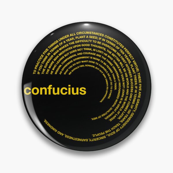 Item preview,  Confucius famous quotes poster [gold] designed and sold by CMYKStudio.