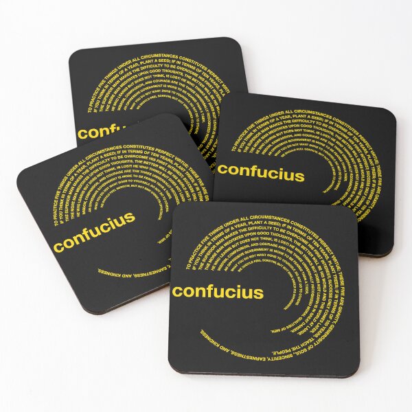 Item preview,  Confucius famous quotes poster [gold] designed and sold by CMYKStudio.