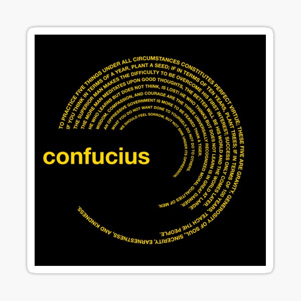 Item preview,  Confucius famous quotes poster [gold] designed and sold by CMYKStudio.