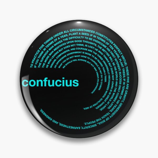 Item preview,  Confucius famous quotes poster [aqua] designed and sold by CMYKStudio.