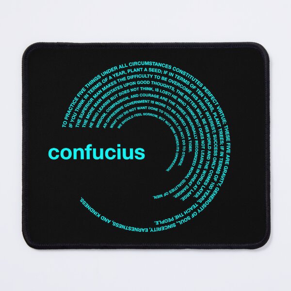 Item preview,  Confucius famous quotes poster [aqua] designed and sold by CMYKStudio.