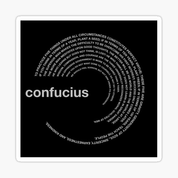 Item preview,  Confucius famous quotes poster [silver] designed and sold by CMYKStudio.