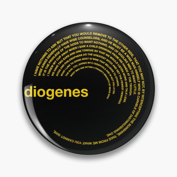 Item preview,  Diogenes famous quotes poster [gold] designed and sold by CMYKStudio.