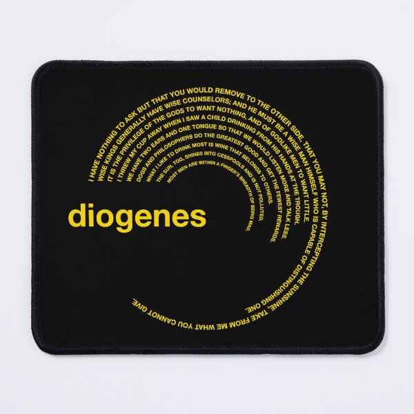 Item preview,  Diogenes famous quotes poster [gold] designed and sold by CMYKStudio.