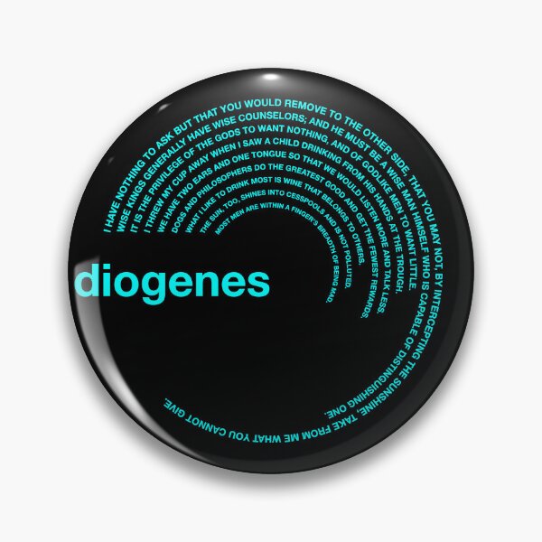 Item preview,  Diogenes famous quotes poster [aqua] designed and sold by CMYKStudio.
