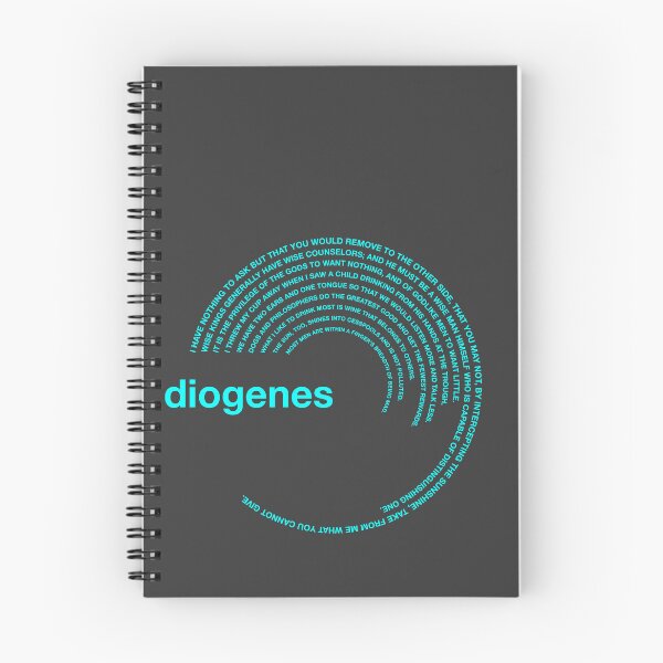 Item preview,  Diogenes famous quotes poster [aqua] designed and sold by CMYKStudio.