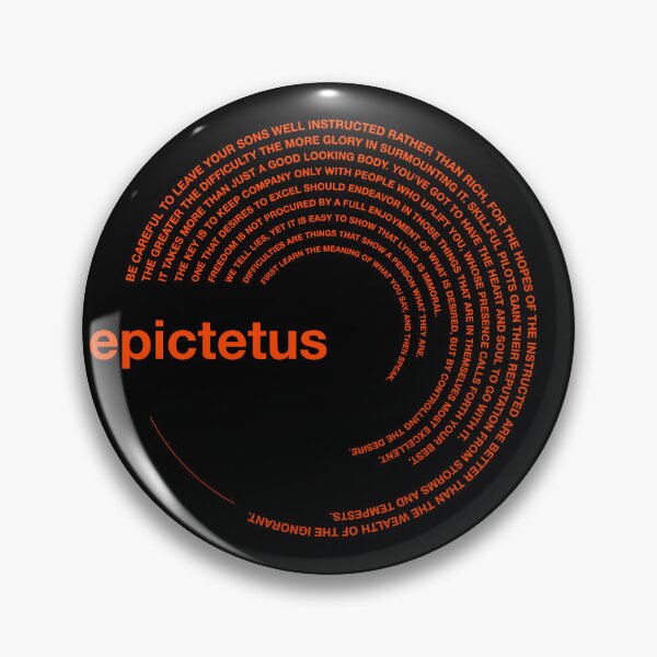 Item preview,  Epictetus famous quotes poster [orangered] designed and sold by CMYKStudio.
