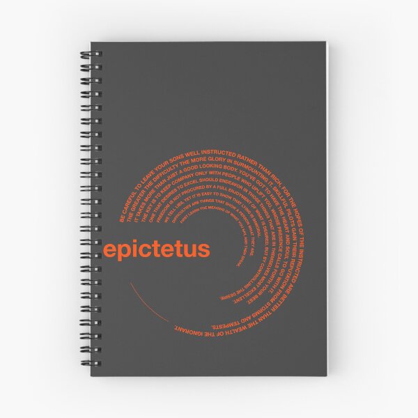 Item preview,  Epictetus famous quotes poster [orangered] designed and sold by CMYKStudio.