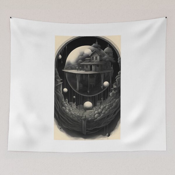 Item preview, Surreal home of grey designed and sold by K1ndo.