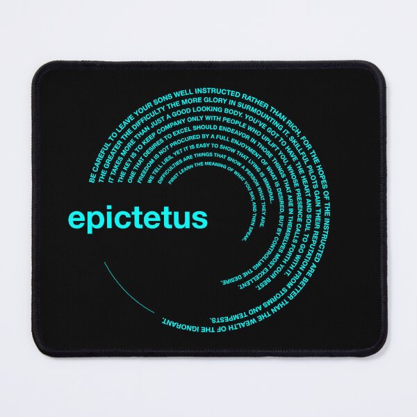 Item preview,  Epictetus famous quotes poster [aqua] designed and sold by CMYKStudio.