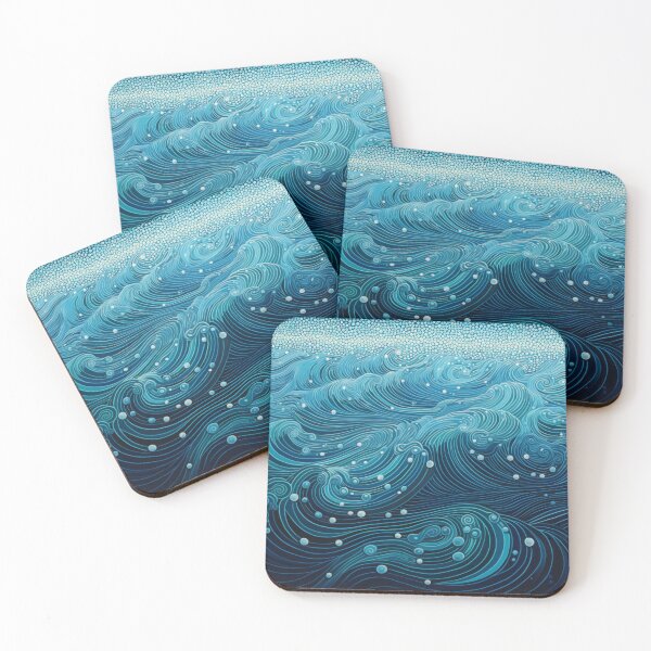 Item preview, Aboriginal Inspired Dot Art - With Strong Waves designed and sold by GrinGalore.