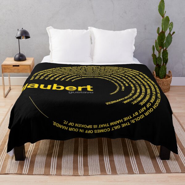 Item preview, Gustave Flaubert famous quotes poster [gold] designed and sold by CMYKStudio.