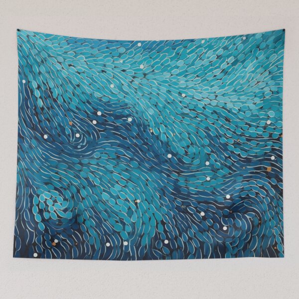 Item preview, Aboriginal Inspired Dot Art - Seascape designed and sold by GrinGalore.