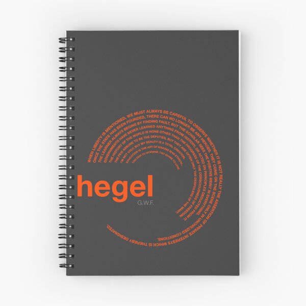 Item preview, Georg Wilhelm Friedrich Hegel famous quotes poster [orangered] designed and sold by CMYKStudio.