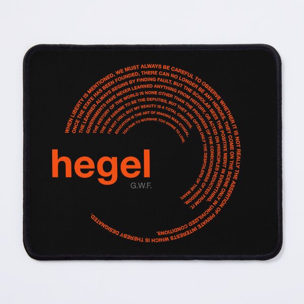 Item preview, Georg Wilhelm Friedrich Hegel famous quotes poster [orangered] designed and sold by CMYKStudio.