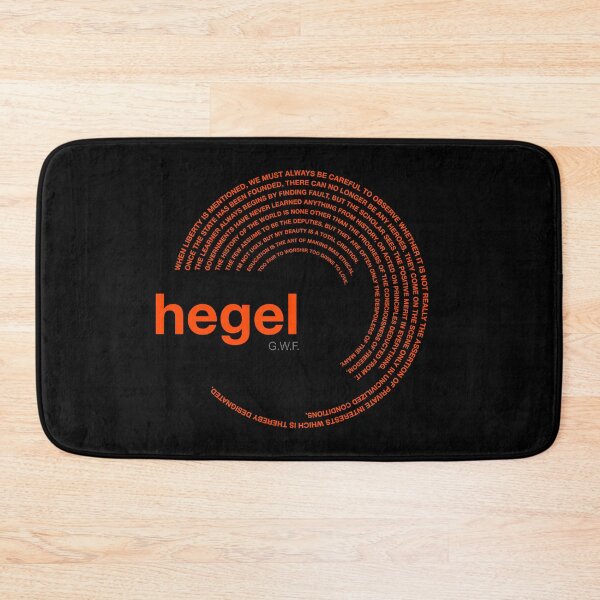 Item preview, Georg Wilhelm Friedrich Hegel famous quotes poster [orangered] designed and sold by CMYKStudio.