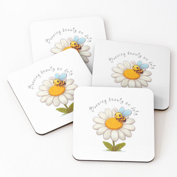 Item preview, Bee buzzing on Daisy designed and sold by Serene Madcap.