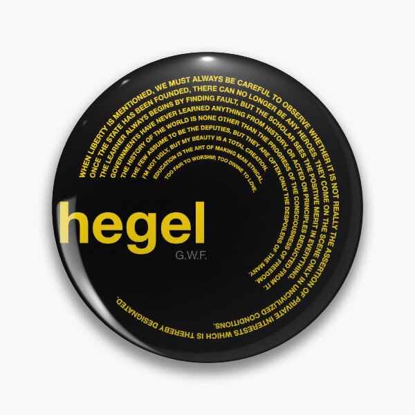 Item preview, Georg Wilhelm Friedrich Hegel famous quotes poster [gold] designed and sold by CMYKStudio.