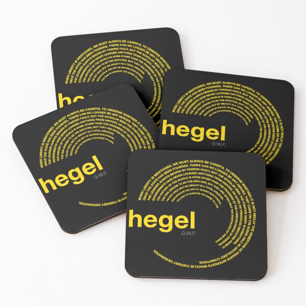 Item preview, Georg Wilhelm Friedrich Hegel famous quotes poster [gold] designed and sold by CMYKStudio.