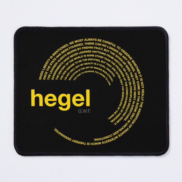 Item preview, Georg Wilhelm Friedrich Hegel famous quotes poster [gold] designed and sold by CMYKStudio.